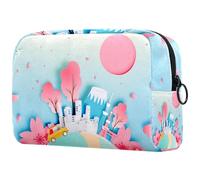Tokyo City in Spring - Neceser para mujer, neceser de viaje, bolsa organizadora de maquillaje grande con cremallera, multicolor, 18.5x7.5x13cm/7.3x3x5.1in, Neceser