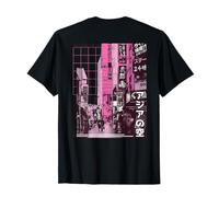 Tokyo City Street Cyberpunk Japan Backprint Streetwear Art Camiseta