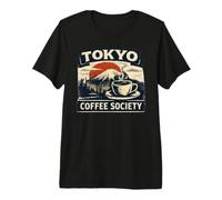 Tokyo Coffee Club Café Japonés Amante Café Retro Camiseta Premium