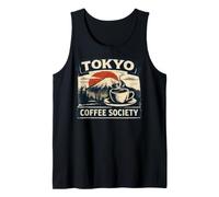 Tokyo Coffee Club Café Japonés Amante Café Retro Camiseta sin Mangas