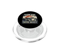 Tokyo Coffee Club Café Japonés Amante Café Retro PopSockets PopGrip para MagSafe