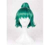 Tokyo Ghoul Eto Sen Takatsuki Short Green Ombre With Buns Hair Resistant Heat Cosplay Disfraz Pelucas + Peluca Gratis AZ-B132