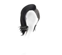 Tokyo Ghoul Mujer COS Wig Mask Maker Uta Peluca Larga Negro y Gris Plata Anime Cosplay Pelucas + Peluca Cap PL-3681