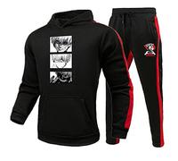 Tokyo Ghoul Sudadera con Capucha Conjunto de Pantalones de chándal Anime Cosplay Disfraz Kaneki Ken chándal Conjunto de Dos Piezas para Mujeres y Hombres