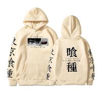 Tokyo Ghoul Sudadera con Capucha Kaneki Ken Cosplay Costume Anime 3D Impreso Manga Larga Pullover Sudaderas con Bolsillo Canguro