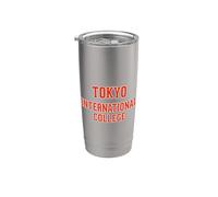 Tokyo International College Japón Estilo Universitario Vaso térmico de acero inoxidable de doble pared