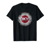 Tokyo Japan Flag Grunge Art - Distressed Japanese Rising Sun Camiseta
