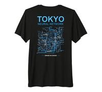 Tokyo Neural Network Circuito - En la Espalda Camiseta Premium