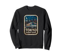 Tokyo Night Rail Japón Vintage City Train Anime Souvenir Sudadera