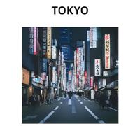 Tokyo Notebook - Neon Street Signs & City Lights Journal | Travel Diary, Bachelorette Guest Book, Work & School Notebook