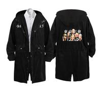 Tokyo Reven-gers Chaquetas para Hombre, Abrigo Cálido a Prueba de Viento, Otoño e Invierno Chaqueta de Entretiempo, Ligera(Black 10,XL)