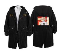 Tokyo Reven-gers Chaquetas para Hombre, Abrigo Cálido a Prueba de Viento, Otoño e Invierno Chaqueta de Entretiempo, Ligera(Black 9,2XL)