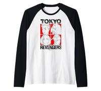 Tokyo Revengers Character Grid Anime Camiseta Manga Raglan