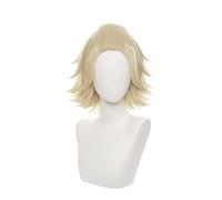 Tokyo Revengers Manjiro Sano Cosplay Peluca Hanagaki Takemichi Cosplay Chifuyu Matsuno Dorado Corto Sintético Pelucas