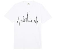 Tokyo Skyline Heartbeat Corazón japonés I Love Tokyo Japón Comfort Colors Adult Heavyweight T-Shirt
