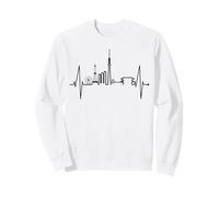 Tokyo Skyline Heartbeat Corazón japonés I Love Tokyo Japón Sudadera