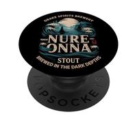 Tokyo Souvenir Beer Stout Japanese Obake Spirits Vintage PopSockets PopGrip Adhesivo