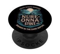 Tokyo Souvenir Beer Stout Japanese Obake Spirits Vintage PopSockets PopGrip Adhesivo