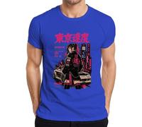 Tokyo Speed Shibuya Drift Anime Japan Y2K - Camiseta para hombre, azul, S