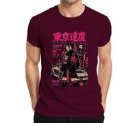 Tokyo Speed Shibuya Drift Anime Japan Y2K - Camiseta para hombre, granate, L