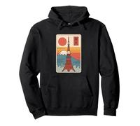 Tokyo Tower Japón Vintage Japonés Retro Fuji Kanji Diseño Sudadera con Capucha