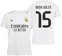 TokyRu Sports Real Madrid Camiseta Adulto 1a equipación 25-26 - Réplica Oficial ARDA GÜLER Nº 15 - Talla L