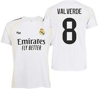 TokyRu Sports Real Madrid Camiseta Adulto 1a equipación 25-26 - Réplica Oficial Valverde Nº 8 - Talla XL