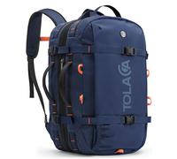 Tolaccea Mochila de Viaje 40L-50L Cabina Avión, Mochila Grande para Portátil 15,6", Impermeable para Hombre y Mujer, Trabajo y Excursión