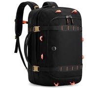 Tolaccea Mochila de Viaje Expandible 45L-50L, Mochila de Cabina Apta para Equipaje de Mano TSA, Mochila para Portátil de 17,3", Mochila Viaje para Hombres y Mujeres Apto para Viajes, Negro