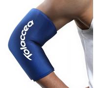 Tolaccea Pro Férula de Hielo Rodilla & Codo - Extra Gruesa, Compresas de Gel Frío Dual-Coldfocus, Alivio del Dolor con Frío Duradero, Terapia Frío (Azul, M)