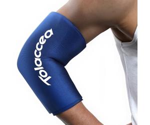 Tolaccea Pro Férula de Hielo Rodilla & Codo - Extra Gruesa, Compresas de Gel Frío Dual-Coldfocus, Alivio del Dolor con Frío Duradero, Terapia Frío (Azul, L)