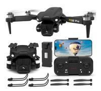 Toladrone TD12PRO Dron con Cámara 1080P, Drones para Adultos con Motor sin Escobillas, 90° Motorizado Ajustable, Resistencia al Viento de Nivel 3, Cuadricóptero Plegable para Principiantes