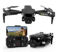 Toladrone TD12PRO Mini Dron con Cámara 1080P, Drones Plegables para Adultos, Motor sin Escobillas, 3 Modos de Velocidad, Posicionamiento por Flujo Óptico, Cuadricóptero RC para Principiantes
