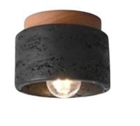 Tolaily - Lámpara de techo de estilo japonés Wabi-Sabi E27 con intensidad variable en tres colores para cocina, pasillo, sala de estudio, salón de té A