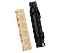 Tolaily - Molde de sushi a rayas para el juego de herramientas de moldeo de bolas de arroz para hacer a sí misma, para la cocina, para sushi, negro