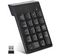Tolaily Teclado NuméRico InaláMbrico Teclado NuméRico de 18 Teclas con 2.4G Mini Receptor USB NúMero de Teclado para Computadora PortáTil, Escritorio