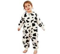 Tolaler Saco Dormir Bebe con Pies Invierno, Suave y Acogedor Saco de Dormir con Piernas Invierno con Simpáticos Estampados de Animales (Unisex)