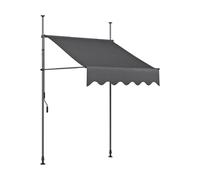 Toldo 509166 Con Abrazaderas, Gris, 200 x 120 cm - N