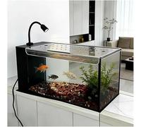 Toldo Acrílico For Pecera, Campana Cuadrada For Acuario con Puerto De Alimentación, Cubierta De Panel Antisalto For Evitar Gatos(L42 x W20)