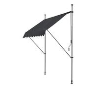 Toldo articulado barras telescópicas stem 150 x 120 x 220-309 cm negro [pro.tec]