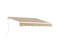 Toldo articulado bitonto retráctil manual 250 x 200 cm beige [en.casa]