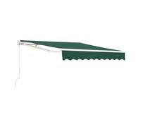 Toldo articulado bitonto retráctil manual 300 x 250 verde oscuro [en.casa]