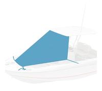 Toldo Bimini para Barco, Toldo de Proa T-Top, Toldo para Pontón, Extensión Impermeable y Resistente a Los Rayos UV, Fabricado en Poliéster 600D de Grado Marino(Blue,275x305cm/108x120in)