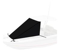 Toldo Bimini para Barco, Toldo de Proa T-Top, Toldo para Pontón, Extensión Impermeable y Resistente a Los Rayos UV, Fabricado en Poliéster 600D de Grado Marino(Black,275x305cm/108x120in)