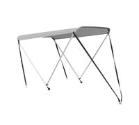 Toldo Bimini Top de 4 - Toldo de Sombra Ajustable, Refugio para Barco, Marco Reforzado, Panel de Techo Resistente al Viento, Botes inflables compactos, Barcos de Pesca pequeños, excursiones al