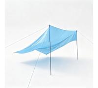 Toldo cuadrado azul de 3 x 3 m, impermeable, con bloqueo UV, para patio, jardín, terraza, refugio al aire libre (azul claro, 3 x 3 x 2 m)