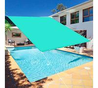 Toldo Cuadrado Impermeable de 2,5 x 6 m para Exteriores, Ideal para Patios, Jardines, Barcos, Balcones y terrazas, con Cuerdas de Soporte - Azul Cielo