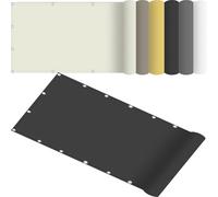 Toldo cuadrado impermeable de 200 x 380 cm, toldo rectangular con protección UV para patio, terraza, pérgola, resistente al viento con cuerda gratuita, cubierta exterior gris oscuro