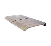 Toldo curvado de policarbonato para ventana, transparente, para puerta delantera, jardín, patio y patio, vertical, 50 x 120 cm, resistente a la intemperie y refugio