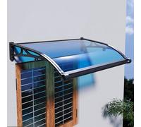 Toldo curvado para puerta de ventana, diseño de fregadero grande para una mayor protección, refugio ideal para porche, jardín, puerta delantera